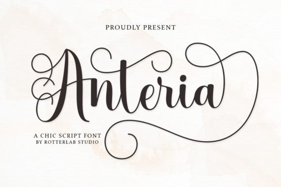 Anteria Script: The Perfect Typeface for Elegant Handmade Crafts