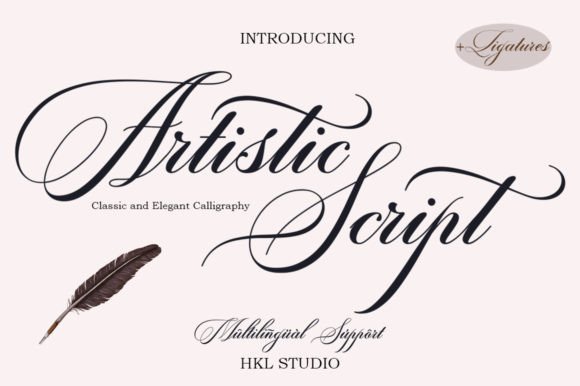 Artistic Script: The Premium Typeface for Elevating Your Brand Identity