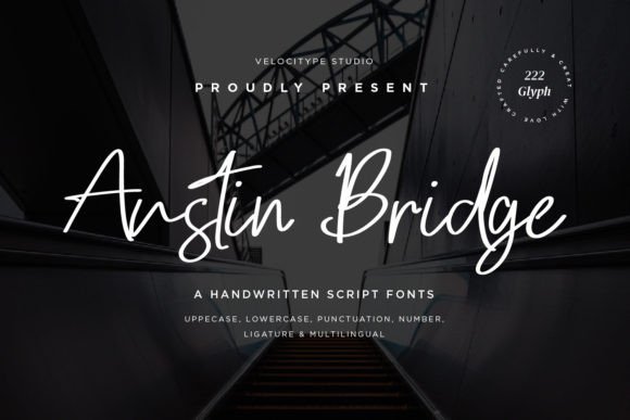 Austin Bridge: The Modern Script Font for Authentic Brand Identity
