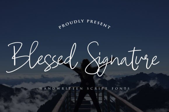 Blessed Signature: The Perfect Handwritten Typeface for Your Shop