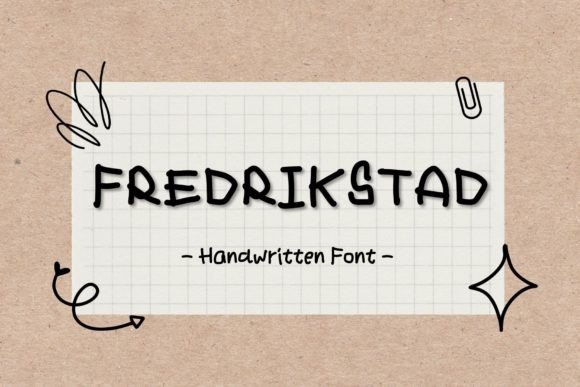 Fredrikstad: The Handwritten Typeface for Engaging Editorial Design