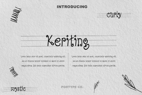 Keriting Font: The Whimsical Typeface for Memorable Branding