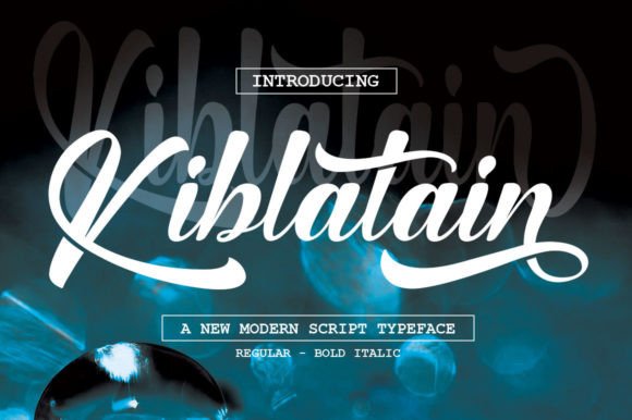 Kiblatain: The Elegant Script Amp Font for Polished Branding
