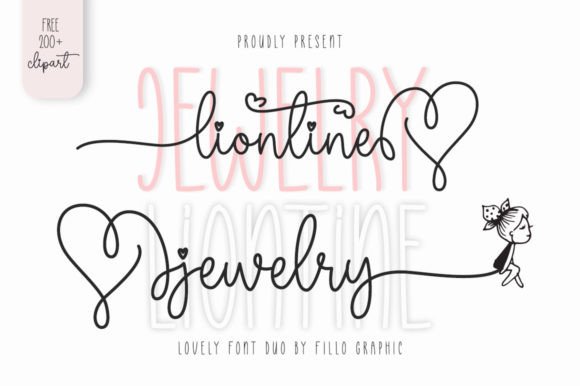 Liontine Jewelry: A Handwritten Typeface for Editorial Design