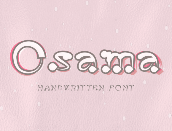 Osama: A Quirky Handwritten Font for Authentic Brand Identity