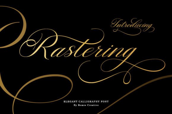 Rastering: The Elegant Script Font for Modern Web Design