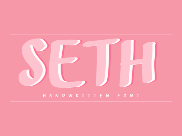 Seth: A Sweet Handwritten Typeface for Modern Branding