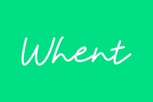 Whent: The Bold Handwritten Typeface for Strong Brand Identity