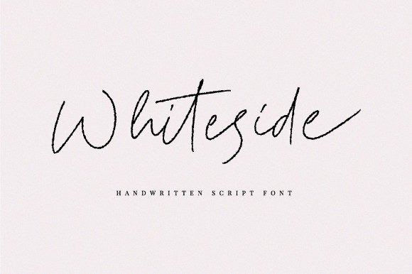 Whiteside Font Review: A Handwritten Script for Real Branding